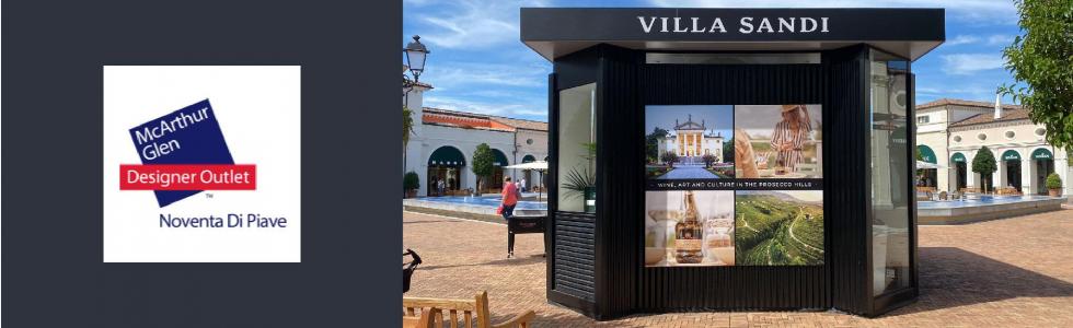 Temporary shop Villa Sandi al McArthurGlen Designer Outlet di Noventa