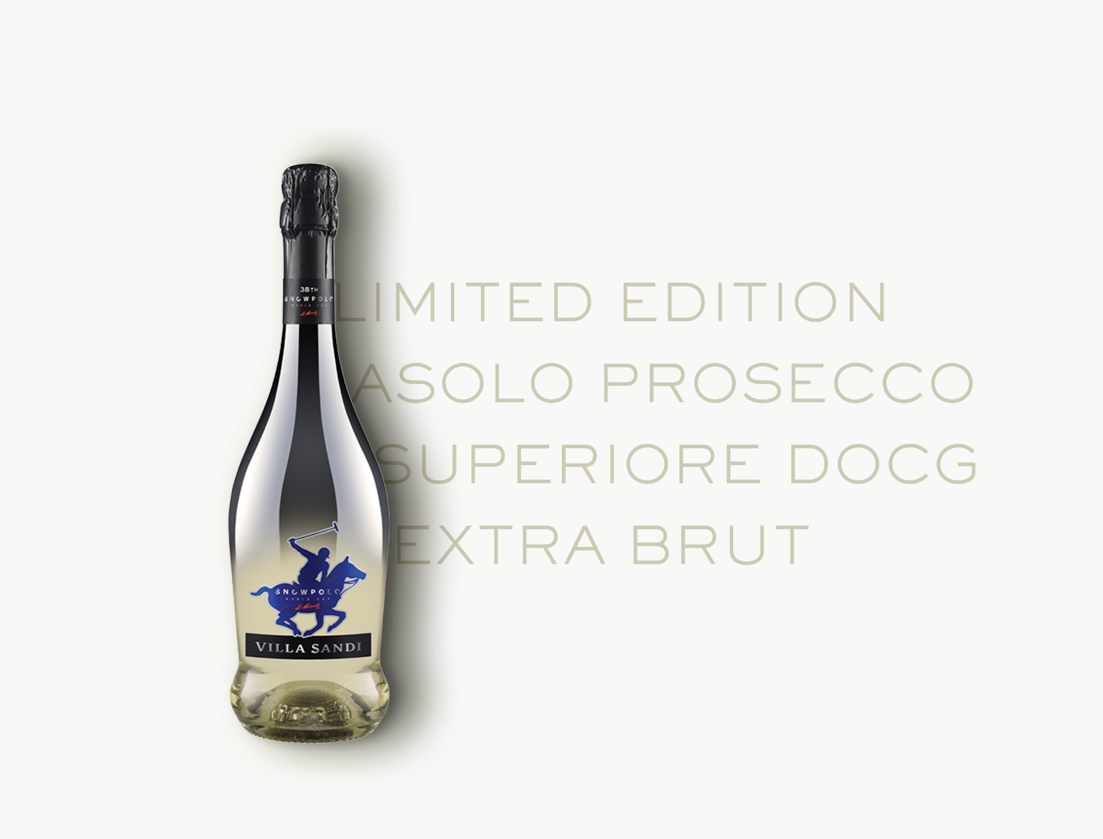 Limited Edition Asolo Prosecco Superiore DOCG Extra Brut - Snow Polo St. Moritz 2023